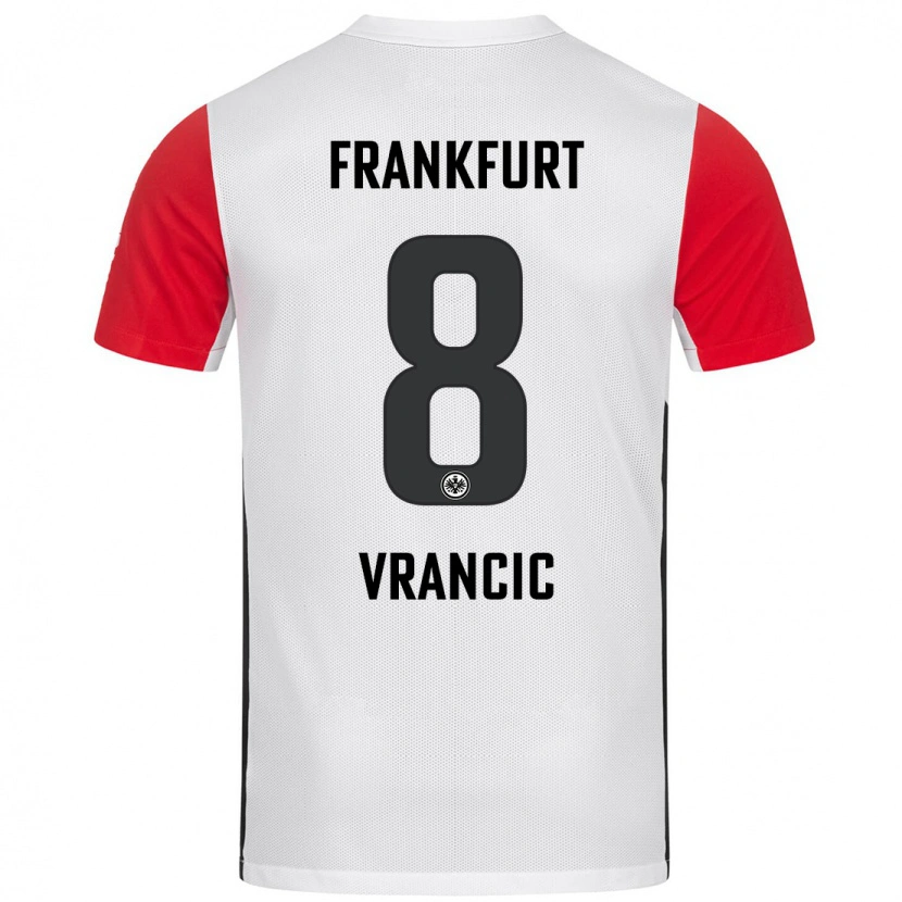 Danxen Kinder Mario Vrancic #8 Weiß Rot Heimtrikot Trikot 2024/25 T-Shirt Schweiz