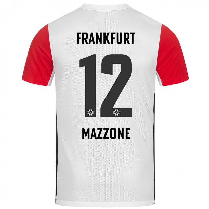 Danxen Kinder Matteo Mazzone #12 Weiß Rot Heimtrikot Trikot 2024/25 T-Shirt Schweiz