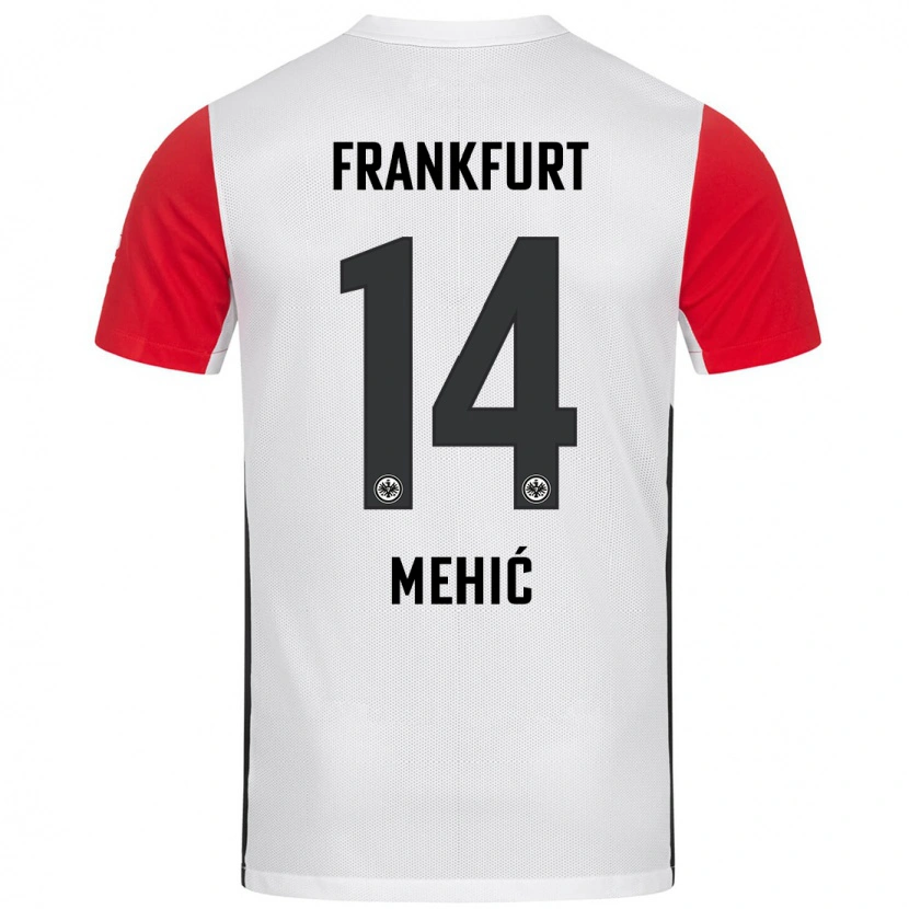 Danxen Kinder Liam Mehić #14 Weiß Rot Heimtrikot Trikot 2024/25 T-Shirt Schweiz