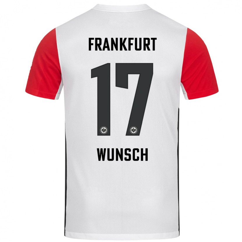 Danxen Kinder Paul Wünsch #17 Weiß Rot Heimtrikot Trikot 2024/25 T-Shirt Schweiz