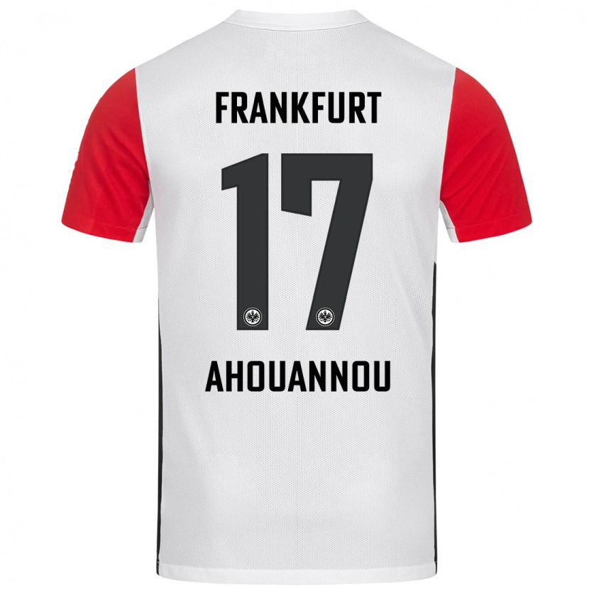 Danxen Kinder Yannis Ahouannou #17 Weiß Rot Heimtrikot Trikot 2024/25 T-Shirt Schweiz