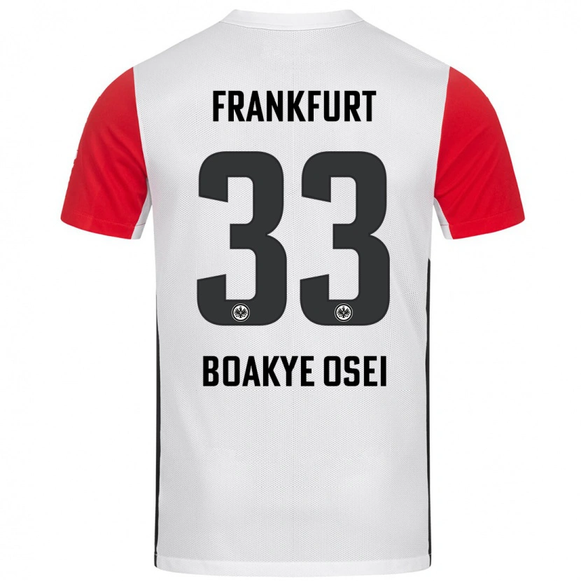 Danxen Kinder Derek Boakye-Osei #33 Weiß Rot Heimtrikot Trikot 2024/25 T-Shirt Schweiz