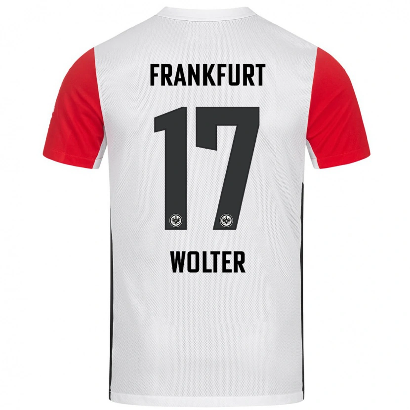 Danxen Kinder Pia-Sophie Wolter #17 Weiß Rot Heimtrikot Trikot 2024/25 T-Shirt Schweiz