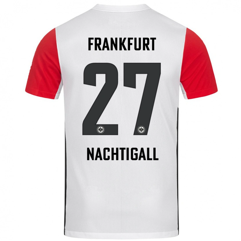 Danxen Kinder Sophie Nachtigall #27 Weiß Rot Heimtrikot Trikot 2024/25 T-Shirt Schweiz