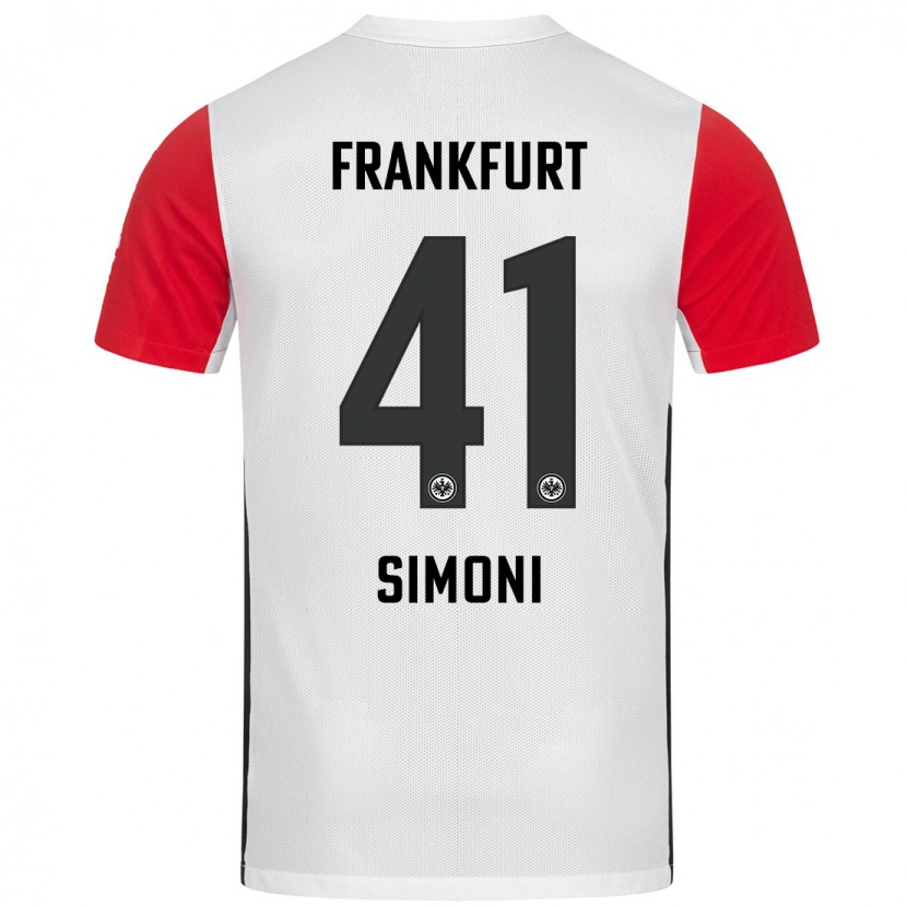 Danxen Kinder Simon Simoni #41 Weiß Rot Heimtrikot Trikot 2024/25 T-Shirt Schweiz