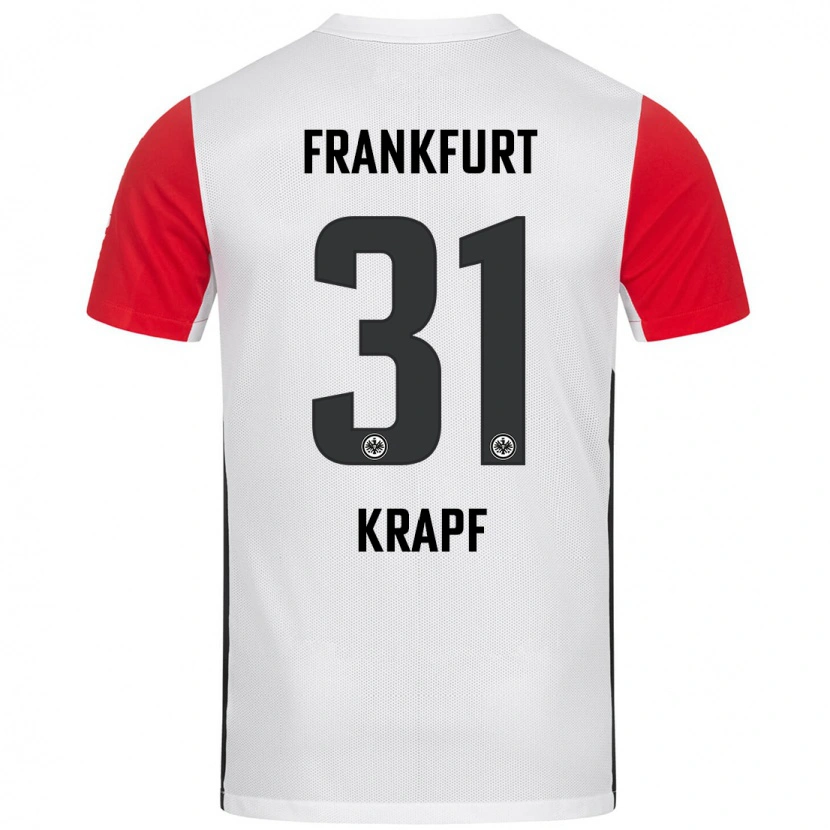 Danxen Kinder Maximilian Krapf #31 Weiß Rot Heimtrikot Trikot 2024/25 T-Shirt Schweiz