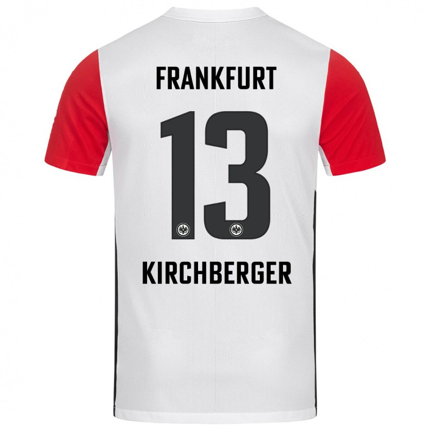 Danxen Kinder Virginia Kirchberger #13 Weiß Rot Heimtrikot Trikot 2024/25 T-Shirt Schweiz