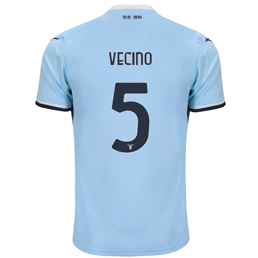 Danxen Kinder Matías Vecino #5 Blau Heimtrikot Trikot 2024/25 T-Shirt Schweiz