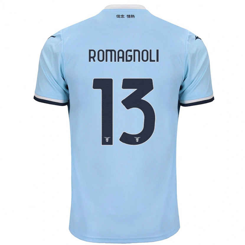 Danxen Kinder Alessio Romagnoli #13 Blau Heimtrikot Trikot 2024/25 T-Shirt Schweiz