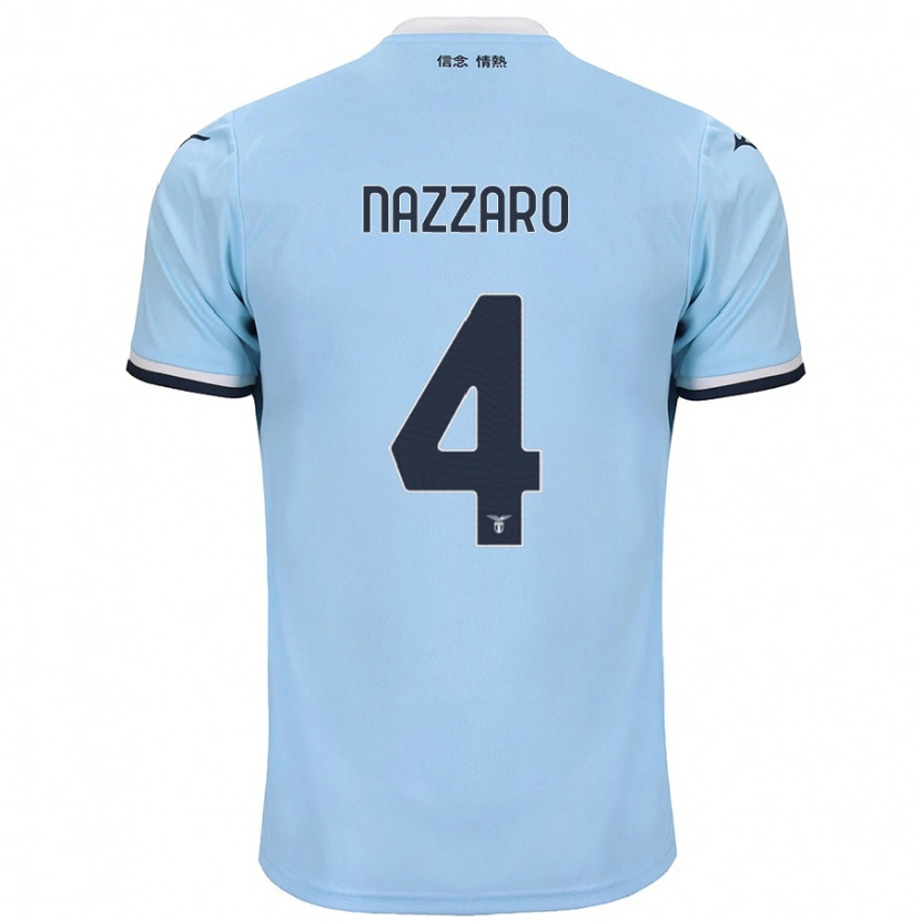 Danxen Kinder Marco Nazzaro #4 Blau Heimtrikot Trikot 2024/25 T-Shirt Schweiz