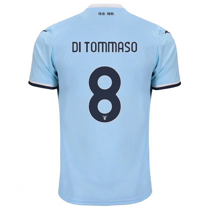 Danxen Kinder Leonardo Di Tommaso #8 Blau Heimtrikot Trikot 2024/25 T-Shirt Schweiz