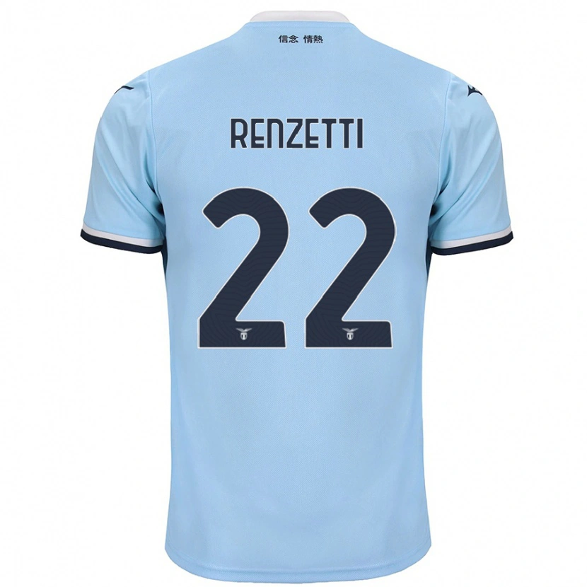 Danxen Kinder Davide Renzetti #22 Blau Heimtrikot Trikot 2024/25 T-Shirt Schweiz