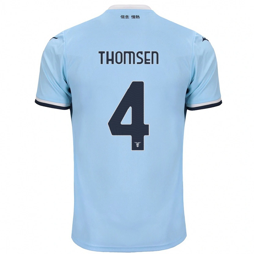 Danxen Kinder Maria Møller Thomsen #4 Blau Heimtrikot Trikot 2024/25 T-Shirt Schweiz