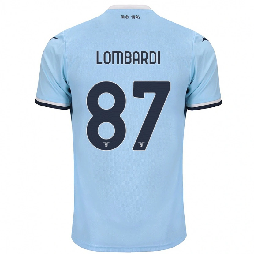 Danxen Kinder Cristiano Lombardi #87 Blau Heimtrikot Trikot 2024/25 T-Shirt Schweiz