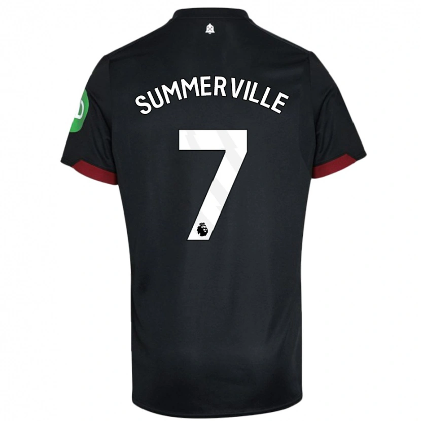 Danxen Kinder Crysencio Summerville #7 Schwarz Weiß Auswärtstrikot Trikot 2024/25 T-Shirt Schweiz