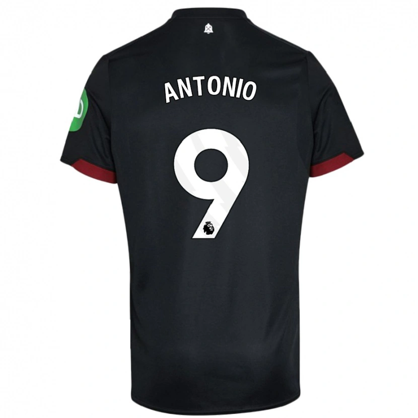 Danxen Kinder Michail Antonio #9 Schwarz Weiß Auswärtstrikot Trikot 2024/25 T-Shirt Schweiz