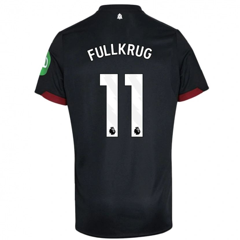 Danxen Kinder Niclas Füllkrug #11 Schwarz Weiß Auswärtstrikot Trikot 2024/25 T-Shirt Schweiz