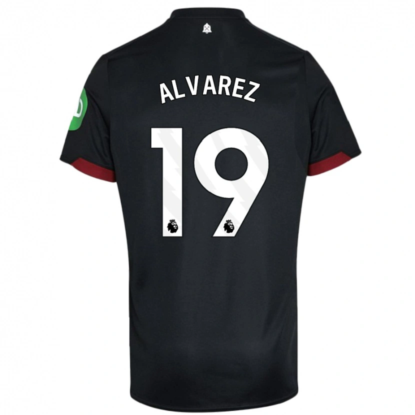 Danxen Kinder Edson Álvarez #19 Schwarz Weiß Auswärtstrikot Trikot 2024/25 T-Shirt Schweiz