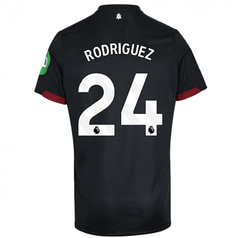 Danxen Kinder Guido Rodríguez #24 Schwarz Weiß Auswärtstrikot Trikot 2024/25 T-Shirt Schweiz