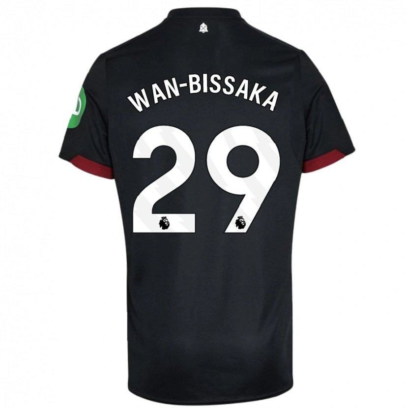 Danxen Kinder Aaron Wan-Bissaka #29 Schwarz Weiß Auswärtstrikot Trikot 2024/25 T-Shirt Schweiz