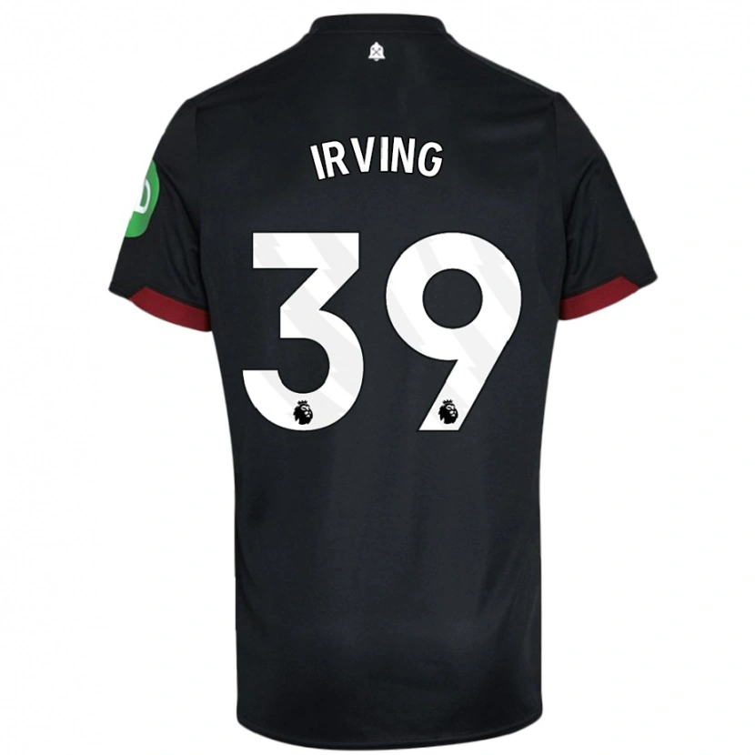 Danxen Kinder Andy Irving #39 Schwarz Weiß Auswärtstrikot Trikot 2024/25 T-Shirt Schweiz