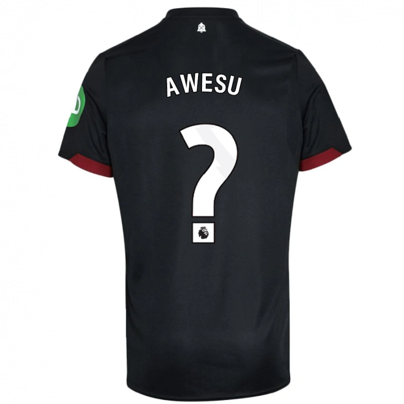 Danxen Kinder Lanre Awesu #0 Schwarz Weiß Auswärtstrikot Trikot 2024/25 T-Shirt Schweiz