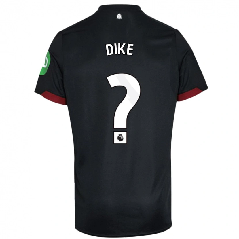 Danxen Kinder Andre Dike #0 Schwarz Weiß Auswärtstrikot Trikot 2024/25 T-Shirt Schweiz