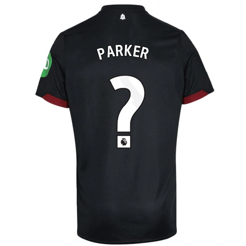 Danxen Kinder Xavier Parker #0 Schwarz Weiß Auswärtstrikot Trikot 2024/25 T-Shirt Schweiz