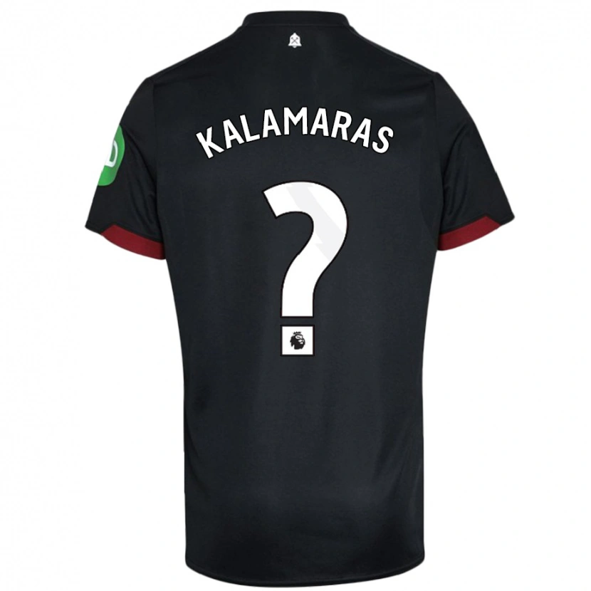 Danxen Kinder Pablo Kalamaras #0 Schwarz Weiß Auswärtstrikot Trikot 2024/25 T-Shirt Schweiz