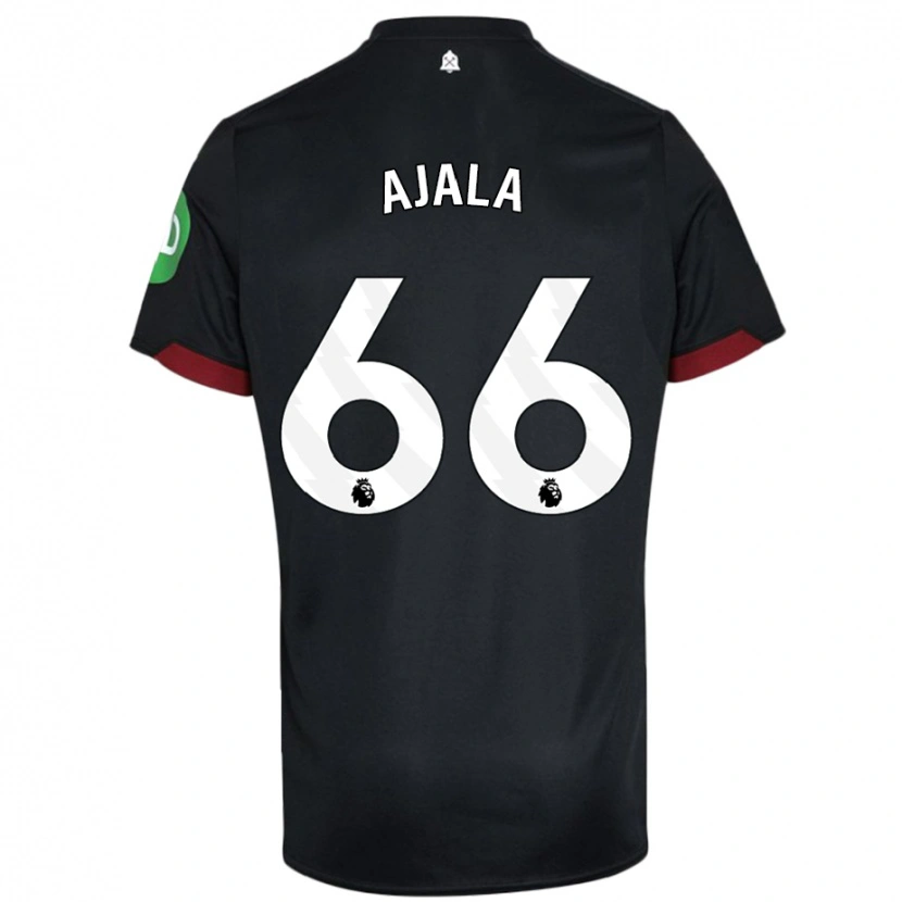 Danxen Kinder Joshua Ajala #66 Schwarz Weiß Auswärtstrikot Trikot 2024/25 T-Shirt Schweiz