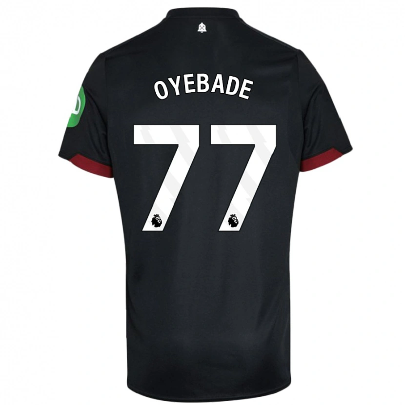 Danxen Kinder Rayan Oyebade #77 Schwarz Weiß Auswärtstrikot Trikot 2024/25 T-Shirt Schweiz