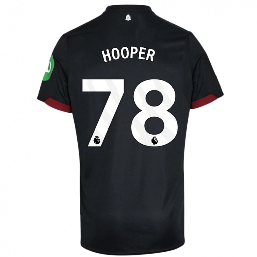 Danxen Kinder Finley Hooper #78 Schwarz Weiß Auswärtstrikot Trikot 2024/25 T-Shirt Schweiz