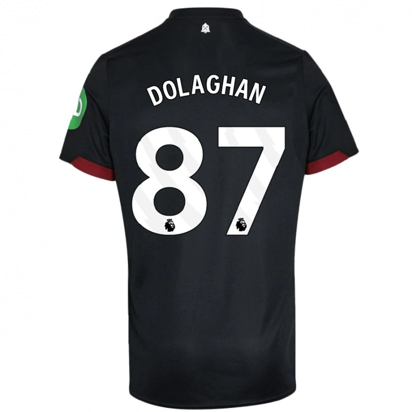 Danxen Kinder Brad Dolaghan #87 Schwarz Weiß Auswärtstrikot Trikot 2024/25 T-Shirt Schweiz