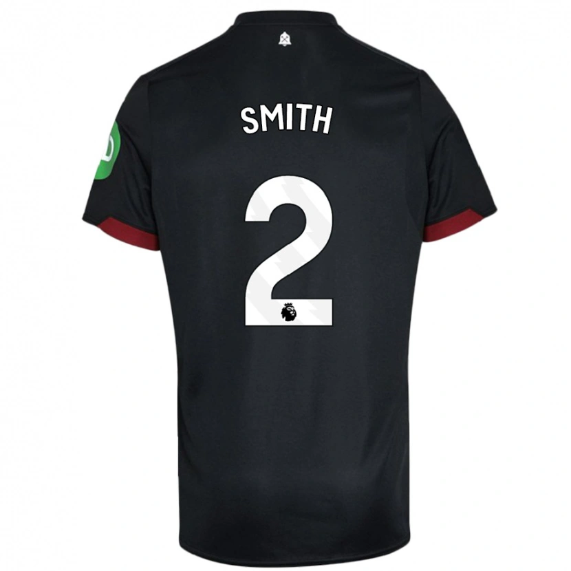 Danxen Kinder Kirsty Smith #2 Schwarz Weiß Auswärtstrikot Trikot 2024/25 T-Shirt Schweiz