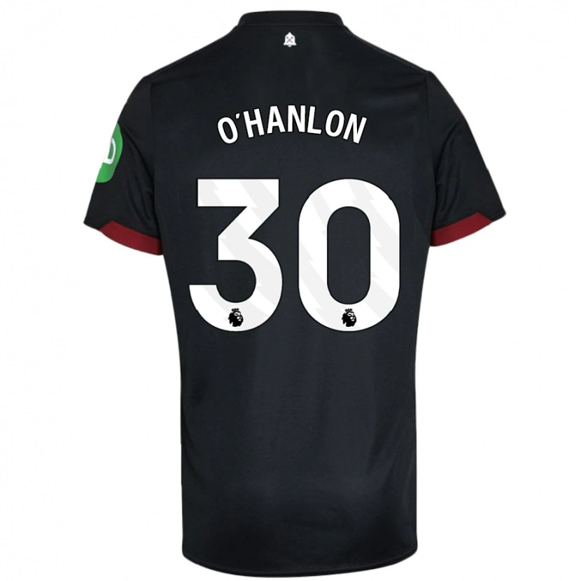 Danxen Kinder Katie O'hanlon #30 Schwarz Weiß Auswärtstrikot Trikot 2024/25 T-Shirt Schweiz