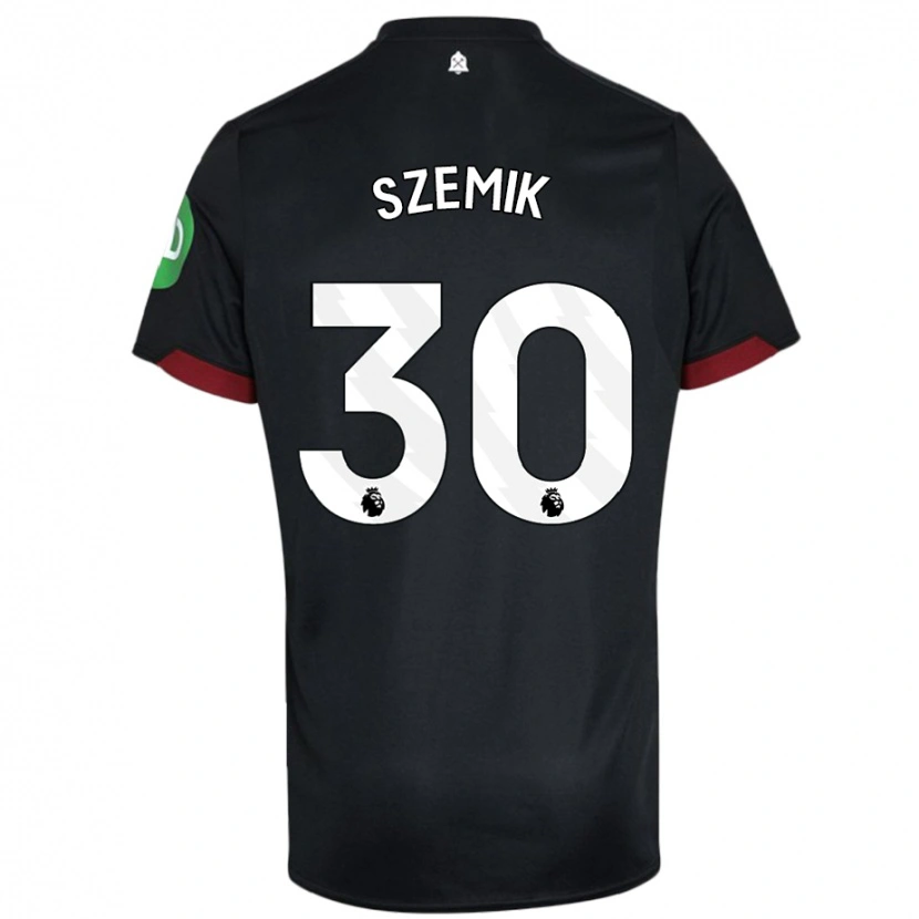 Danxen Kinder Kinga Szemik #30 Schwarz Weiß Auswärtstrikot Trikot 2024/25 T-Shirt Schweiz