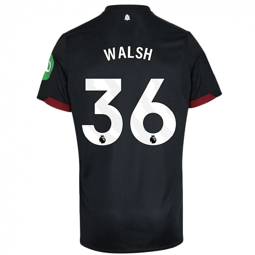 Danxen Kinder Soraya Walsh #36 Schwarz Weiß Auswärtstrikot Trikot 2024/25 T-Shirt Schweiz