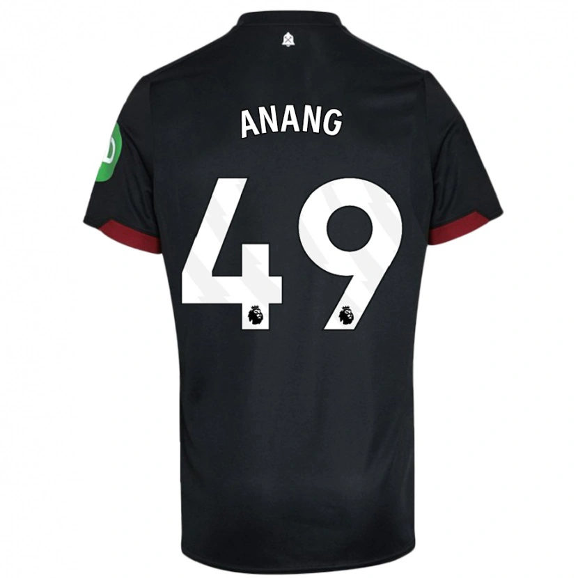 Danxen Kinder Joseph Anang #49 Schwarz Weiß Auswärtstrikot Trikot 2024/25 T-Shirt Schweiz