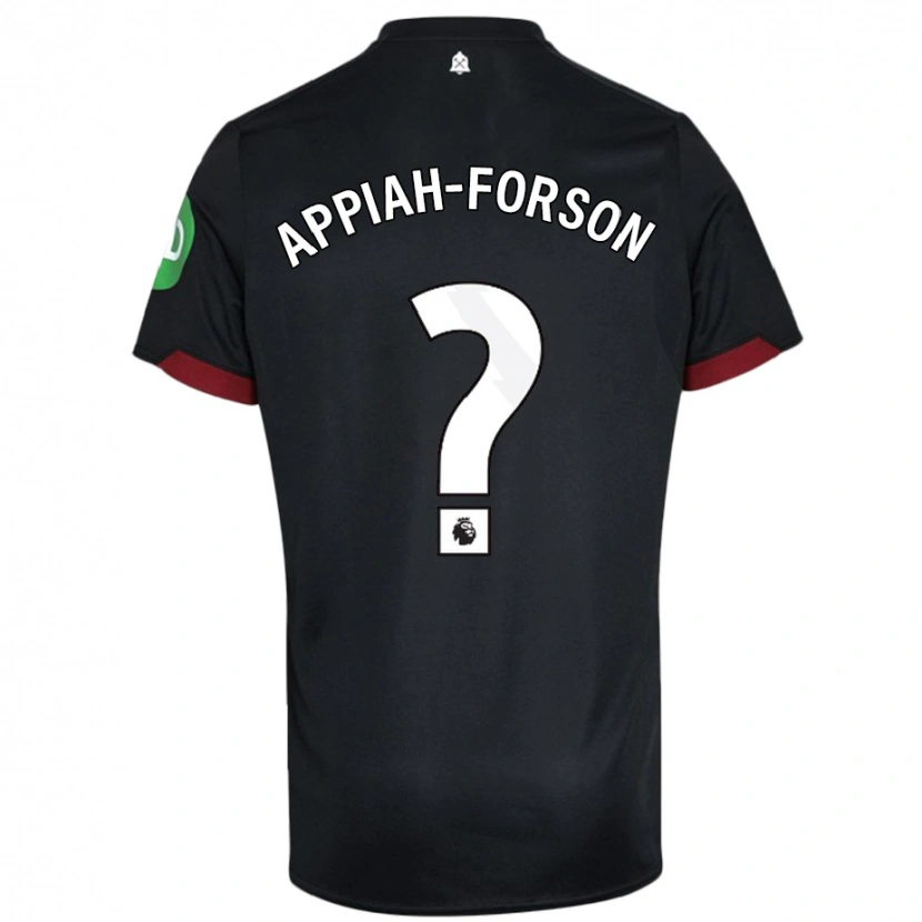 Danxen Kinder Keenan Appiah-Forson #0 Schwarz Weiß Auswärtstrikot Trikot 2024/25 T-Shirt Schweiz