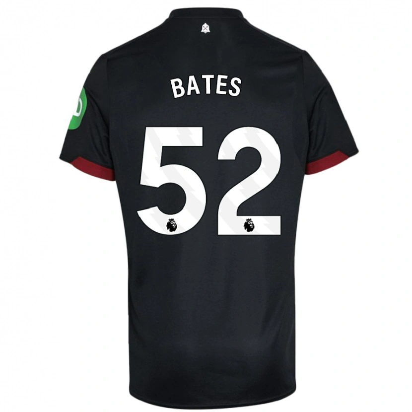 Danxen Kinder Billy Bates #52 Schwarz Weiß Auswärtstrikot Trikot 2024/25 T-Shirt Schweiz