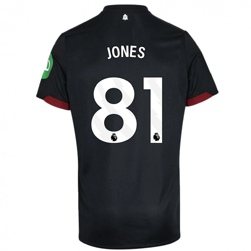 Danxen Kinder Liam Jones #81 Schwarz Weiß Auswärtstrikot Trikot 2024/25 T-Shirt Schweiz