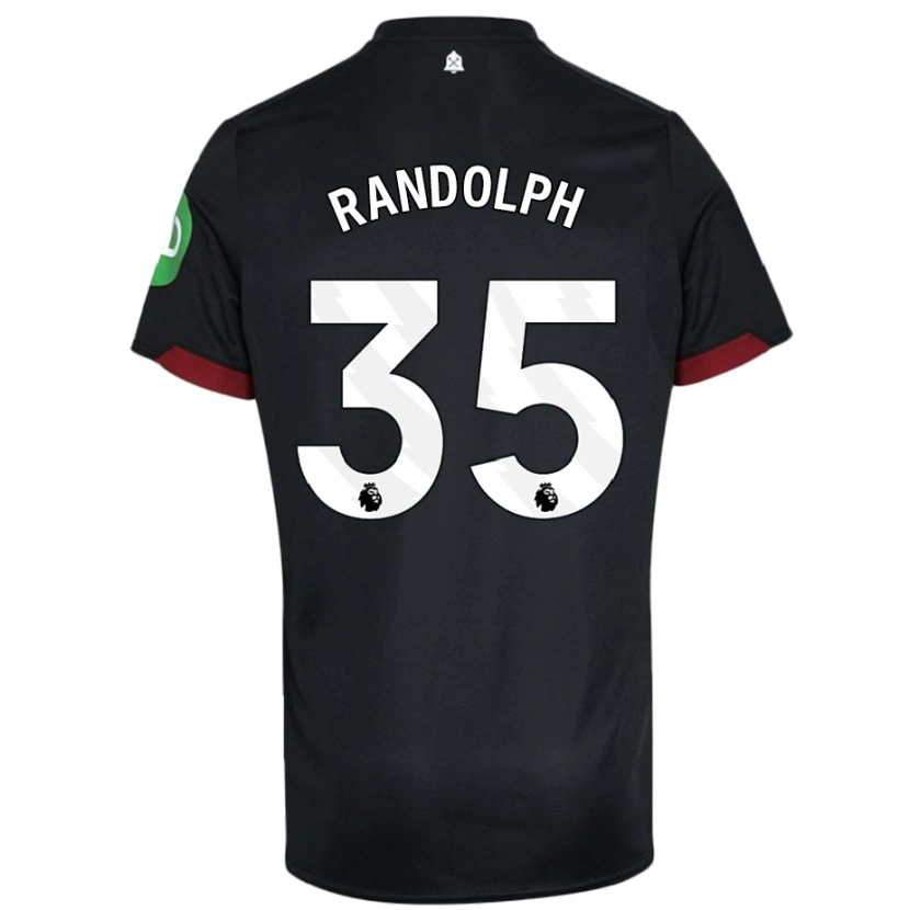 Danxen Kinder Darren Randolph #35 Schwarz Weiß Auswärtstrikot Trikot 2024/25 T-Shirt Schweiz