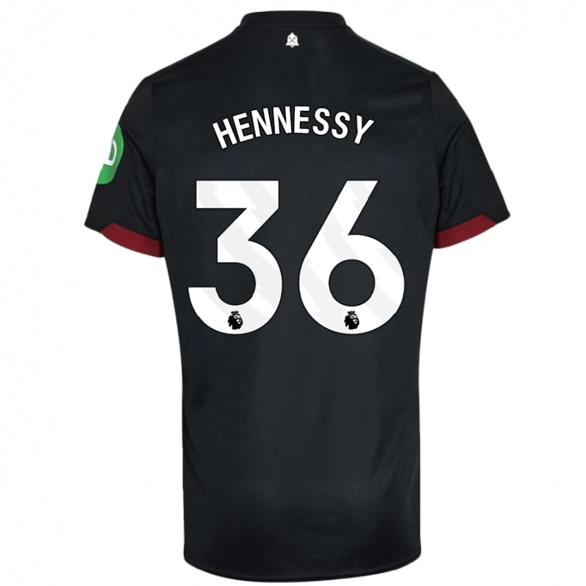 Danxen Kinder Alexandra Hennessy #36 Schwarz Weiß Auswärtstrikot Trikot 2024/25 T-Shirt Schweiz