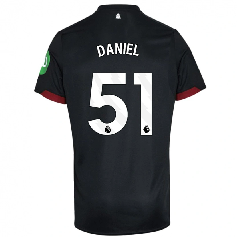 Danxen Kinder Daniel Chesters #51 Schwarz Weiß Auswärtstrikot Trikot 2024/25 T-Shirt Schweiz