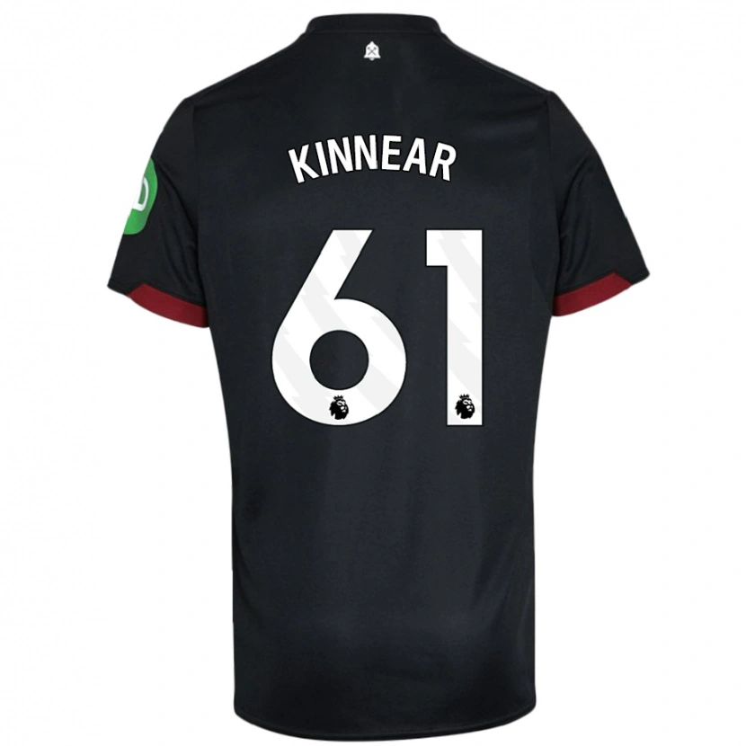 Danxen Kinder Brian Kinnear #61 Schwarz Weiß Auswärtstrikot Trikot 2024/25 T-Shirt Schweiz