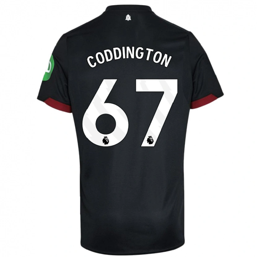 Danxen Kinder Remy Coddington #67 Schwarz Weiß Auswärtstrikot Trikot 2024/25 T-Shirt Schweiz