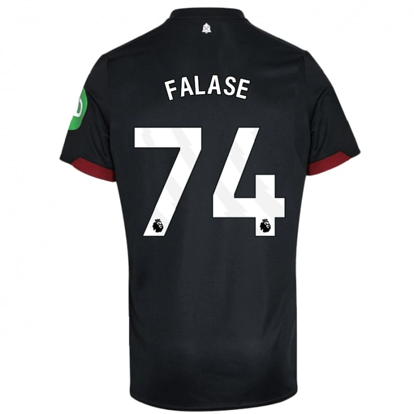 Danxen Kinder Asher Falase #74 Schwarz Weiß Auswärtstrikot Trikot 2024/25 T-Shirt Schweiz