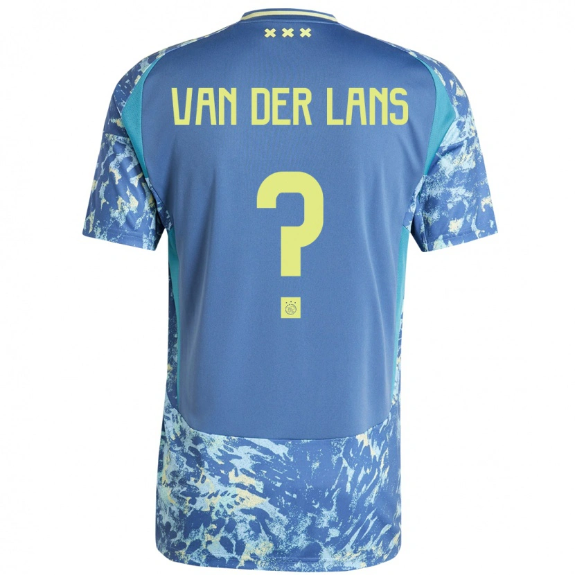 Danxen Kinder Mylo Van Der Lans #0 Grau Blau Gelb Auswärtstrikot Trikot 2024/25 T-Shirt Schweiz