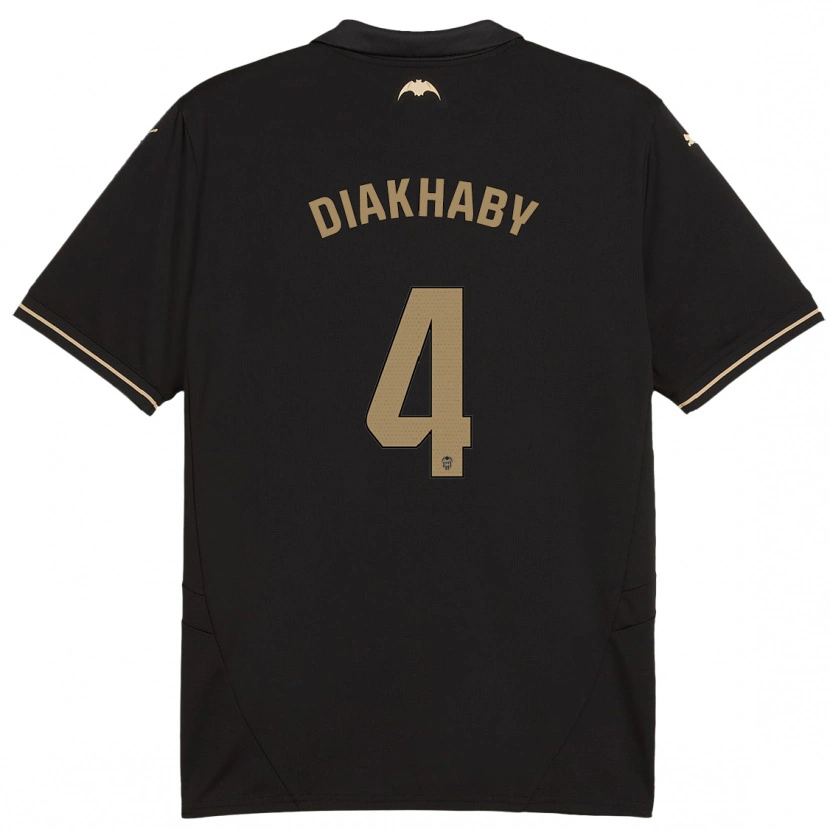 Danxen Kinder Mouctar Diakhaby #4 Schwarz Auswärtstrikot Trikot 2024/25 T-Shirt Schweiz