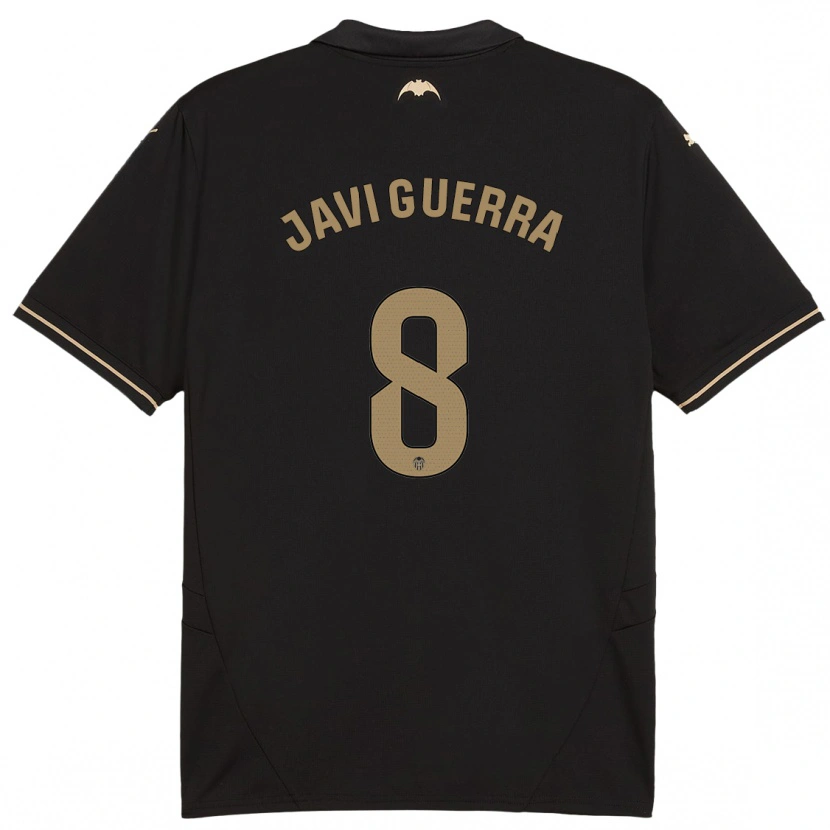 Danxen Kinder Javi Guerra #8 Schwarz Auswärtstrikot Trikot 2024/25 T-Shirt Schweiz